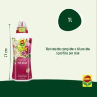 Compo – Concime per Rose - 1 Litro - Stimola la Fioritura e l'Intensità dei Profumi - Per Rose in Vaso e in Piena Terra - immagine 2