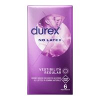Durex No Latex - 6 Pezzi - Dispositivo Medico in Poliuretano - Senza Lattice per Pelli Sensibili - Protezione e Comfort Elevato - immagine 2
