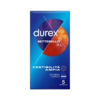 Durex Settebello XL - 5 Pezzi - Preservativi Extra Large Larghezza 57mm - Comfort Elevato e Vestibilità Ottimale - immagine 2