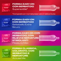 Durex Surprise Me - 40 Pezzi - Assortimento Mix di Preservativi Stimolanti, Sottili e Aromatizzati - Protezione e Comfort - immagine 3