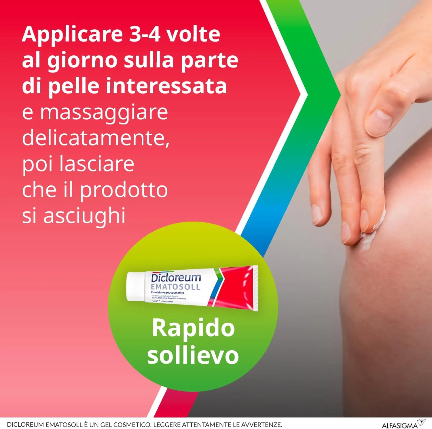 Dicloreum – EmatoSoll Emulsione Gel - Sollievo Rapido per la Pelle - Formula Leggera e a Rapido Assorbimento - Non Unta - immagine 5