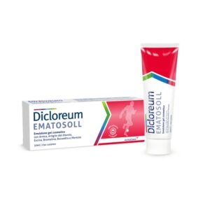 Tubo di Dicloreum EmatoSoll Emulsione Gel Lenitiva, soluzione per il sollievo cutaneo.