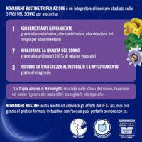 Novanight Tripla Azione - 20 Bustine – Formato in Bustine Solubili - Integratore per il Sonno - Favorisce Addormentamento e Qualità del Riposo - immagine 4