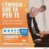 Carnidyn Plus Masticabile - 18 Compresse da 54 Gr  –Integratore Energetico Senza Acqua - Contrasta la Stanchezza Fisica e Mentale - Pratico e Veloce - immagine 2