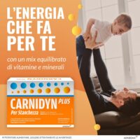 Carnidyn Plus Integratore - 20 Bustine da 5 Gr – Contrasta Stanchezza Mentale e Fisica - Formula Potenziata con Carnitina e Creatina - Recupero Rapido - immagine 2