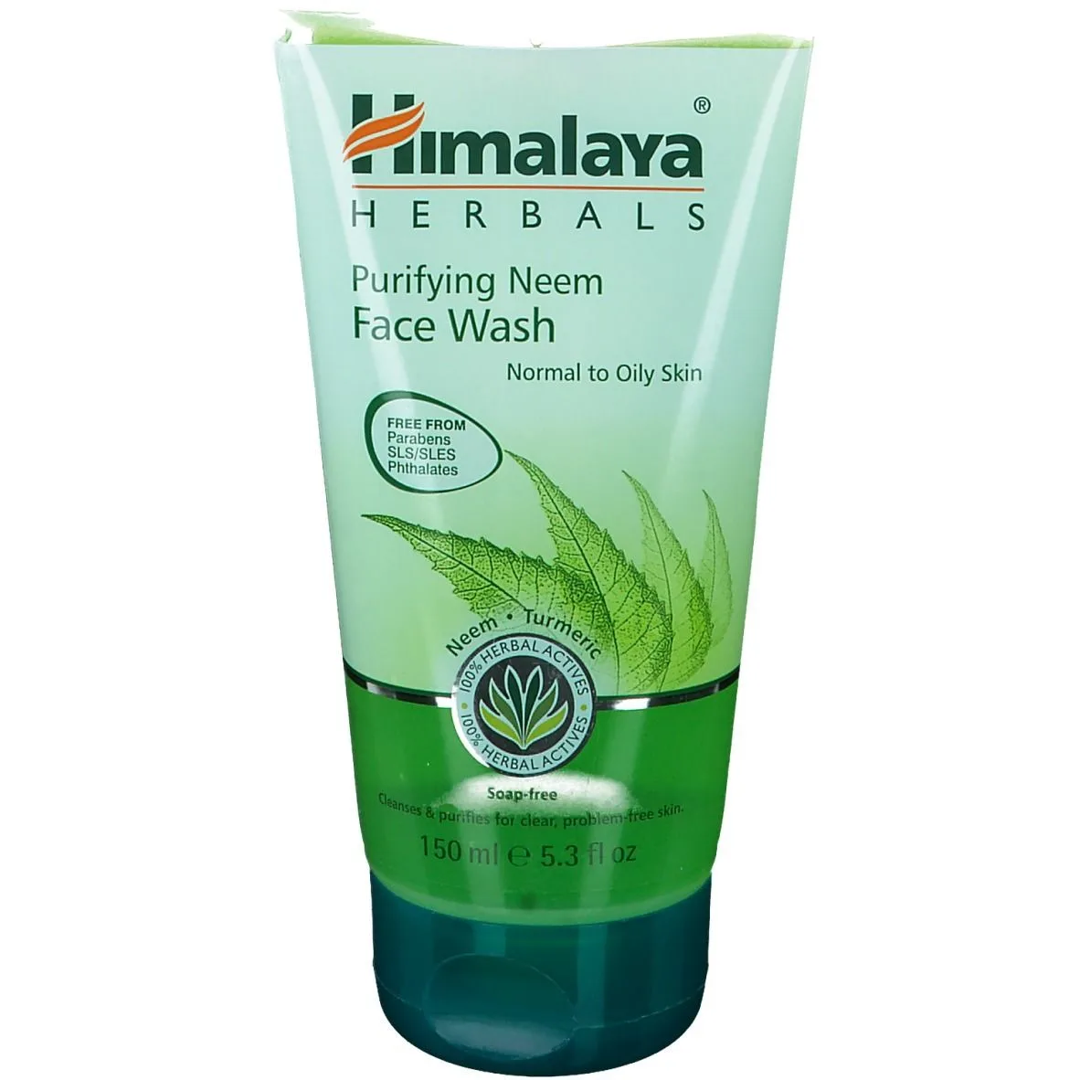 himalaya-neem-face-wash-detergente-gel-purificante.jpg Flacone di Himalaya Purifying Neem Face Wash, detergente in gel purificante per pelli tendenti all'acne.