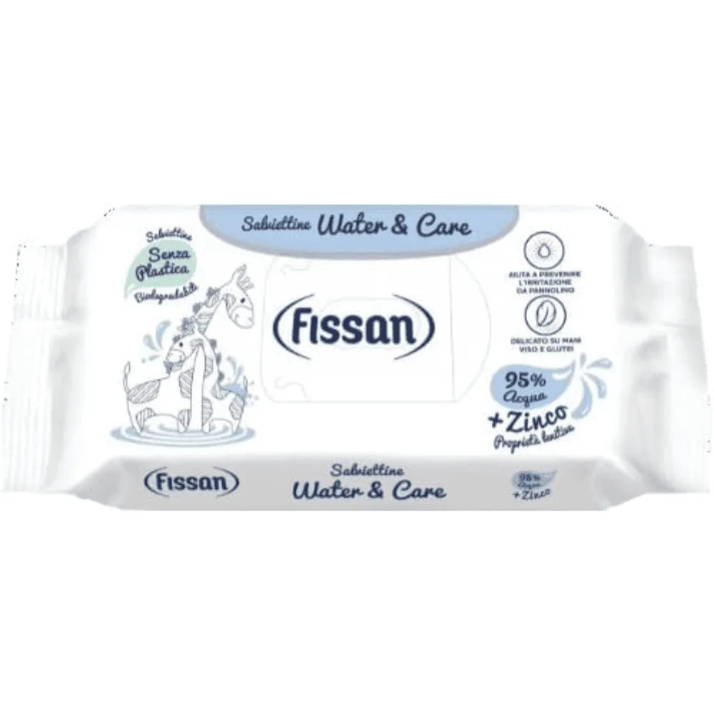 Fissan Salviettine Water & Care - 95% Acqua con Zinco - 624 Pezzi - Delicate per Neonati - Formato Scorta Conveniente - immagine 2