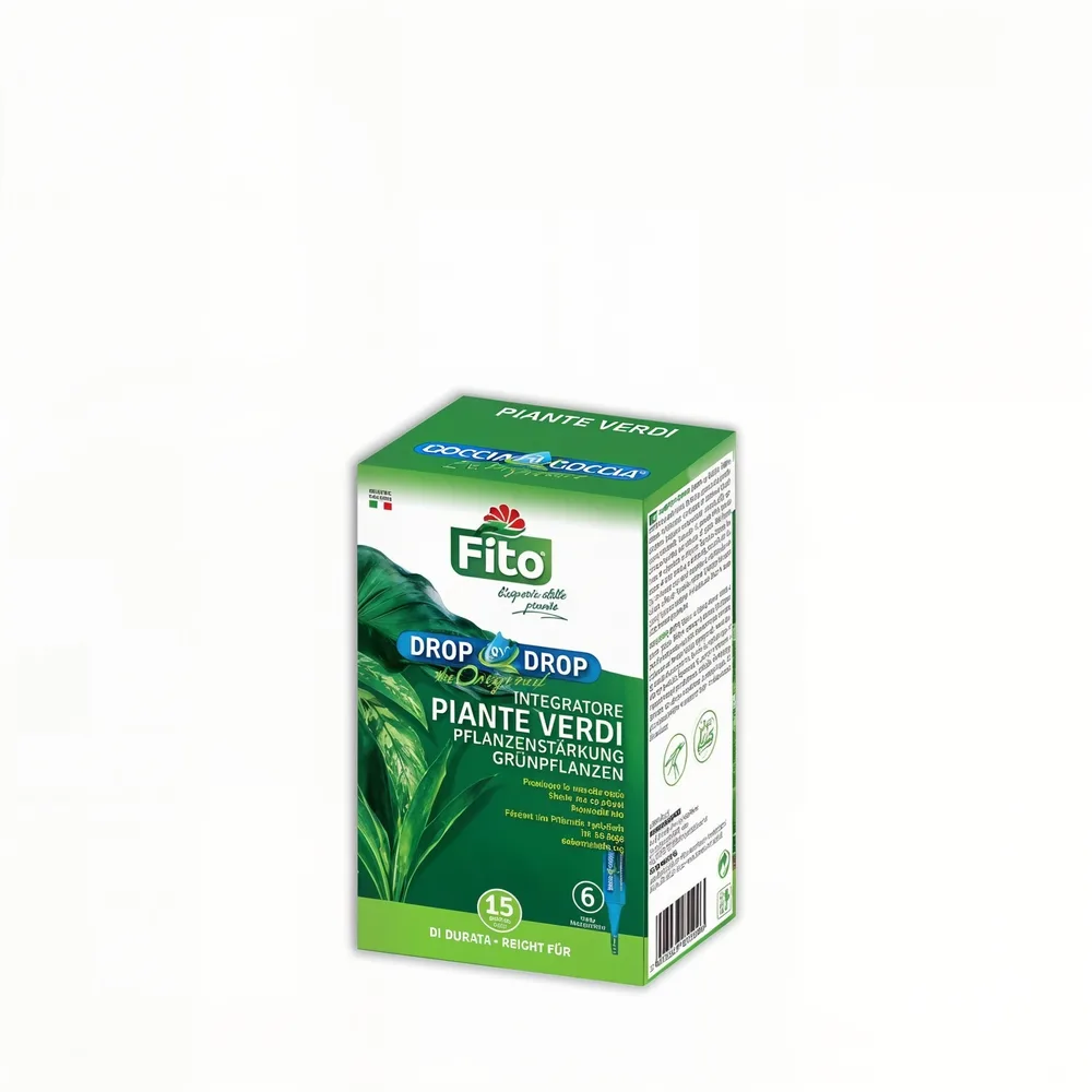 Flaconcini monodose Fito Goccia Goccia per piante verdi da appartamento.