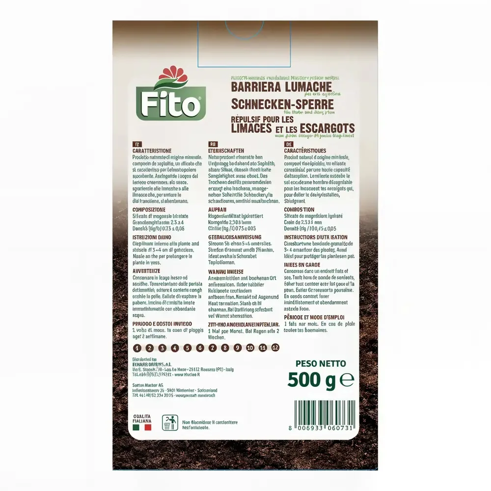 Fito Barriera Lumache - Protezione Efficace per Piante e Ortaggi - Difesa Naturale contro Lumache e Chiocciole - Facile Applicazione – 500 Gr - immagine 3