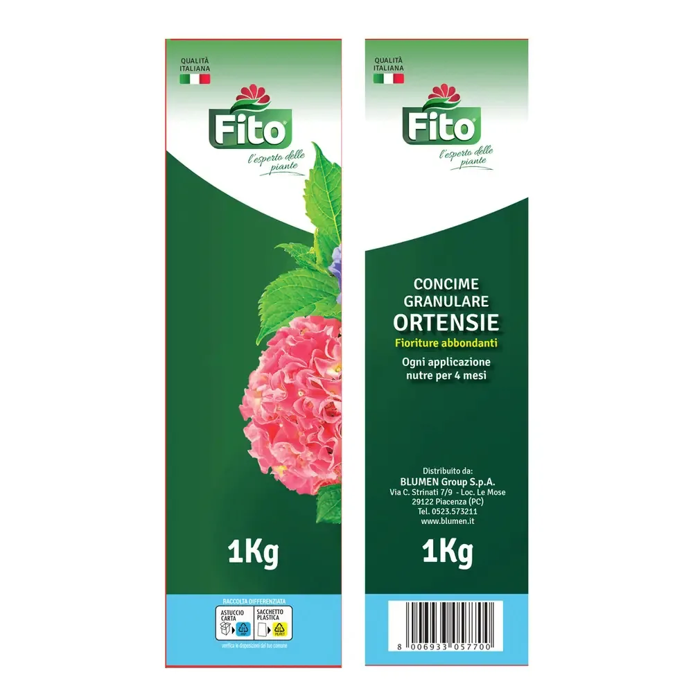 Fito Concime Granulare Ortensie - Nutrizione Specifica per Piante Acidofile - Fioriture Abbondanti e Colori Vivaci - Risultati Professionali – 1 Kg - immagine 3