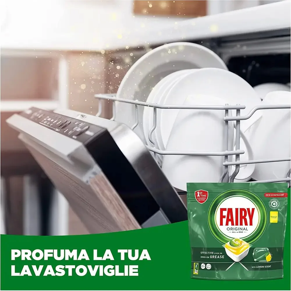 Fairy Original Detersivo Piatti - Ultra-Concentrato - Rimuove il Grasso Difficile - Efficace in Acqua Fredda - Qualità Professionale - immagine 7