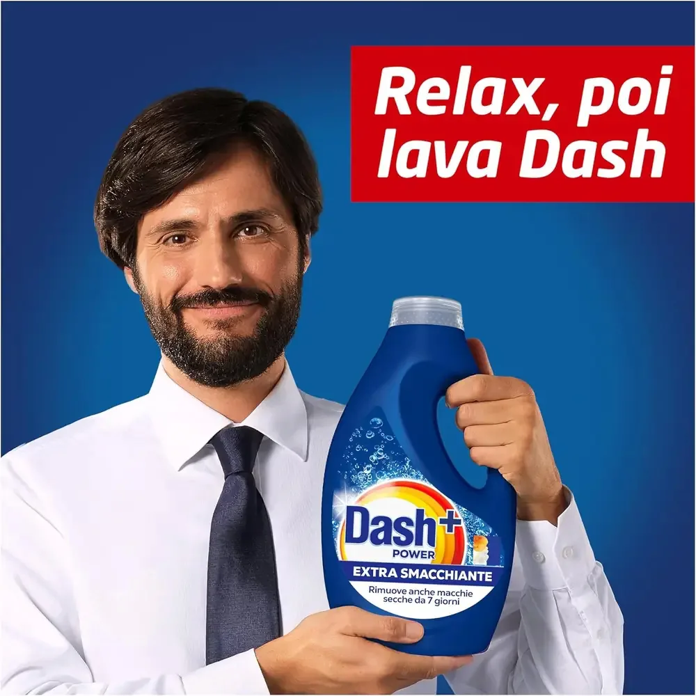 Dash Power Liquido Extra Smacchiante - Rimuove le Macchie Difficili - Efficacia Professionale a Bassa Temperatura - Pulito Brillante - immagine 6