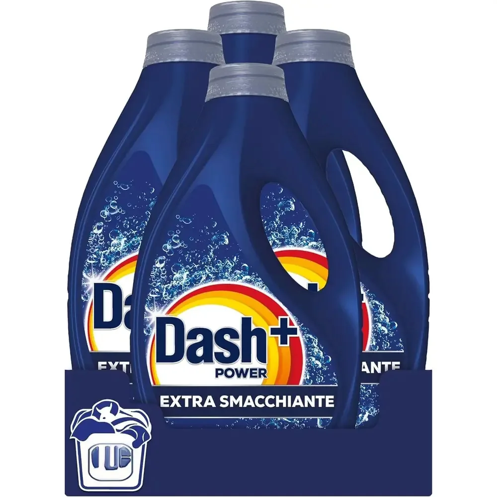 Dash Power Liquido Extra Smacchiante - Rimuove le Macchie Difficili - Efficacia Professionale a Bassa Temperatura - Pulito Brillante - immagine 3