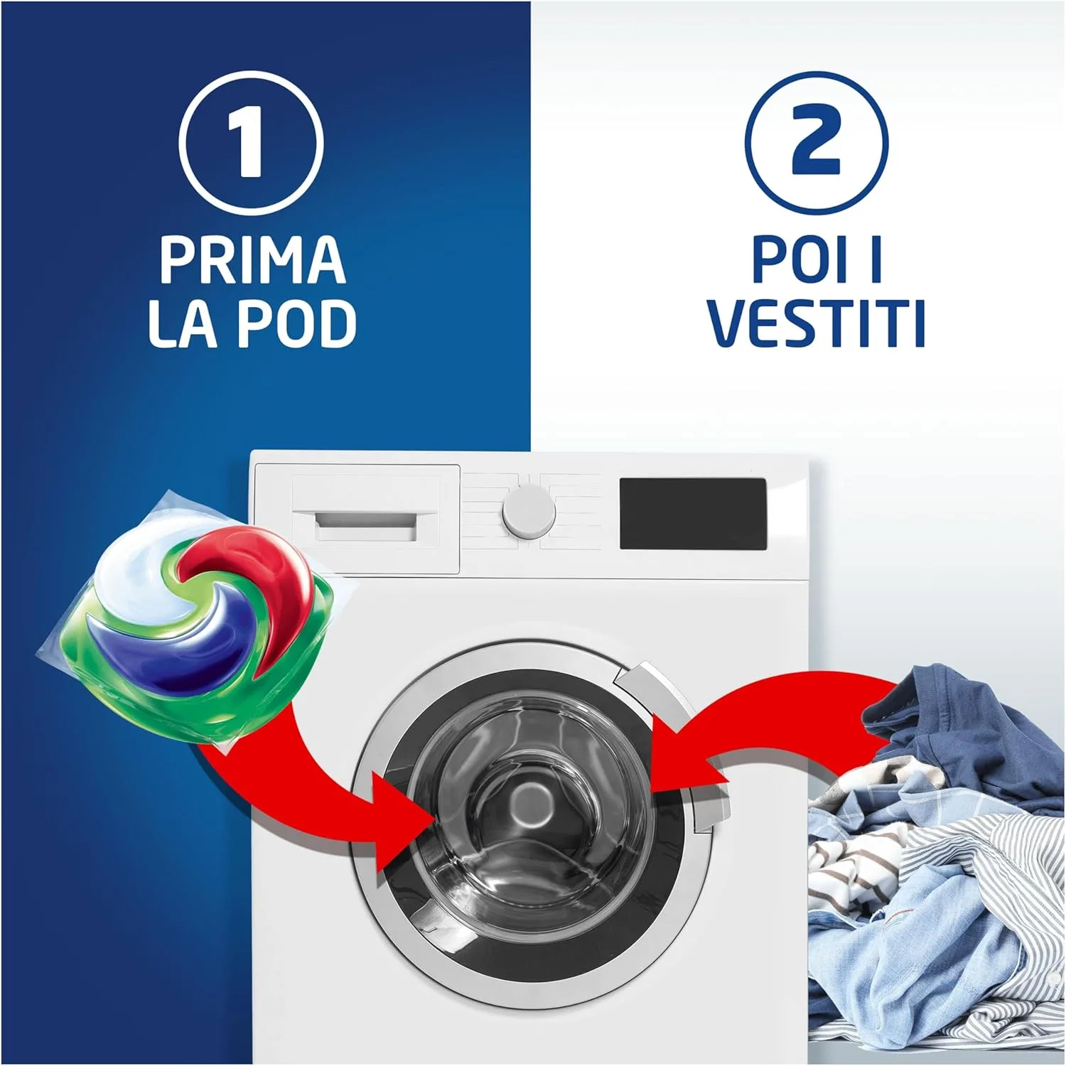 Dash Pods Power Igienizzante - 35 Lavaggi - Capsule All-in-One - Igiene Profonda e Smacchiante - Efficace a Basse Temperature - immagine 5
