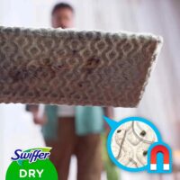 Swiffer Panni Catturapolvere - Ricambi per Scopa - Cattura Polvere, Peli e Capelli - Con Fibre Riciclate - Pulizia Veloce e Semplice - immagine 5