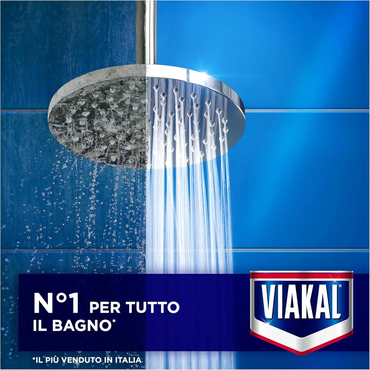 Viakal Spray Anticalcare Regolare - Scioglie il Calcare - Azione Anti-Ritorno - Brillantezza Immediata - Ideale per Docce e Rubinetteria - immagine 2