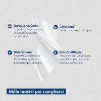 Salviettine Amore Mio alla Clorexidina - Igiene Pet Antibatterica - Ideali per Zampe e Mantello - Delicato e Sicuro - Cura Quotidiana - immagine 2