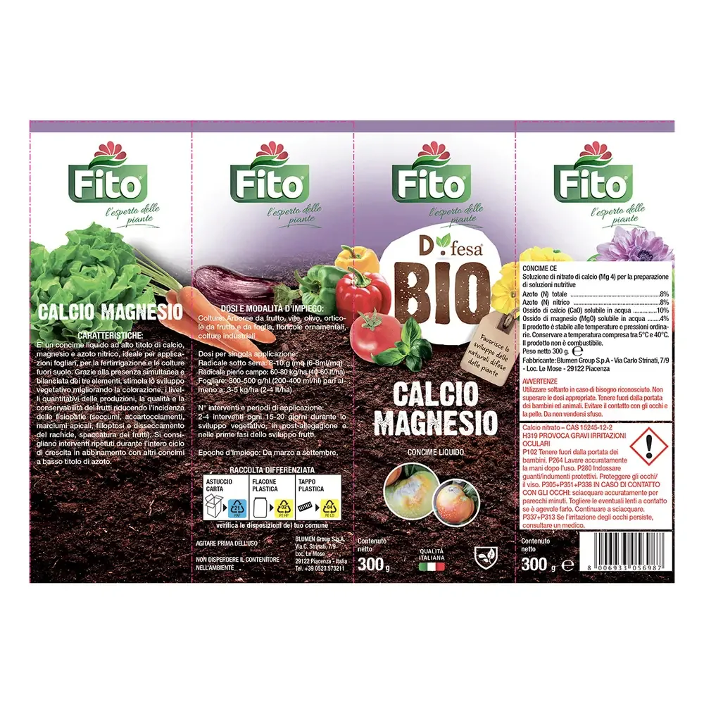 Fito Calcio e Magnesio - Integratore Specifico per Piante - Previene Marciume Apicale del Pomodoro - Rinforza Fusti e Foglie - 300 gr - immagine 3