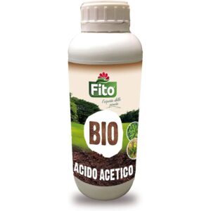 Flacone di Aceto Fito, prodotto naturale per la cura di vialetti e aree esterne.