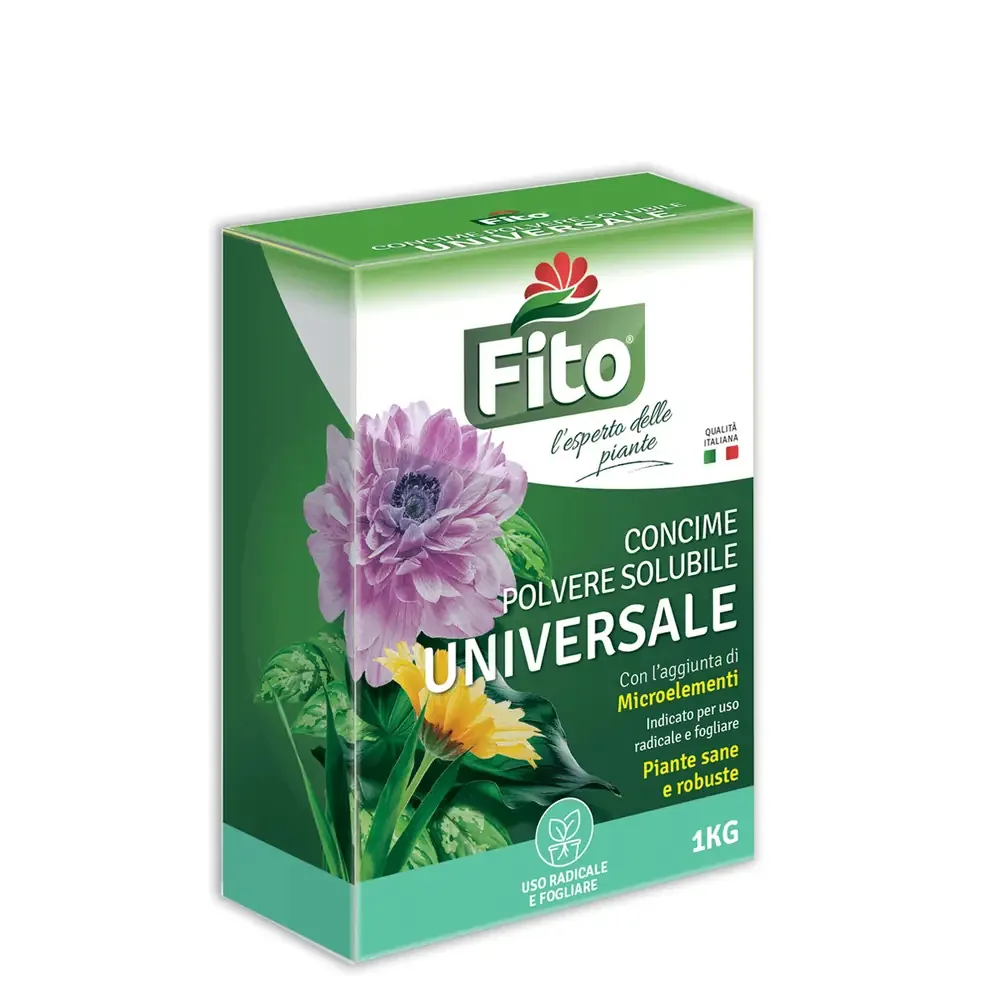 Confezione di concime in polvere universale Fito per la cura delle piante.
