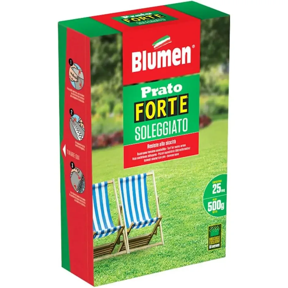 Confezione di sementi per prato Blumen linea Forte e Soleggiato per giardinaggio.