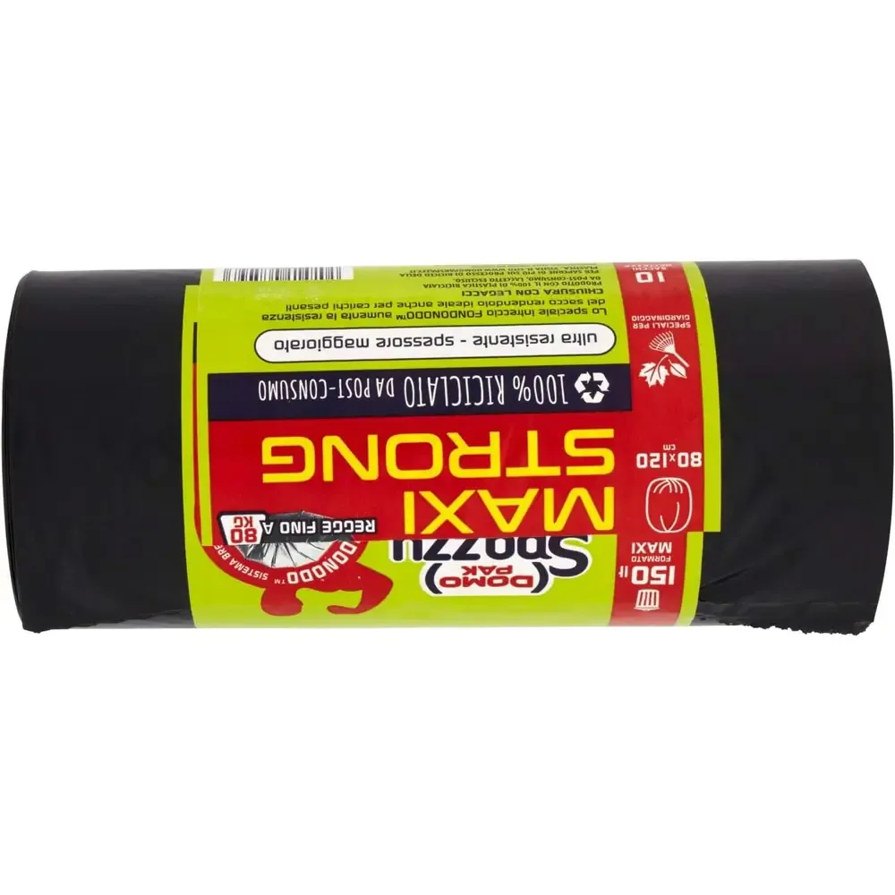 Domopak Spazzy Sacchi Nettezza - Ultra Resistenti e Antigoccia - Con Pratico Laccio di Chiusura - Alta Qualità Domopak - immagine 2