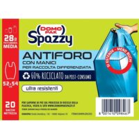 Domopak Spazzy Antiforo 28L - Sacchi Nettezza Alta Resistenza - Con Manici e Sistema Antigoccia - Formato Risparmio Casalingo - immagine 4