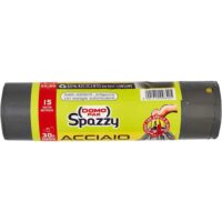 Domopak Spazzy Acciaio 30L - Sacchi Nettezza Ultra Resistenti - Con Elastico Bloccasac e Antigoccia - Profumati e Antiforo - immagine 5