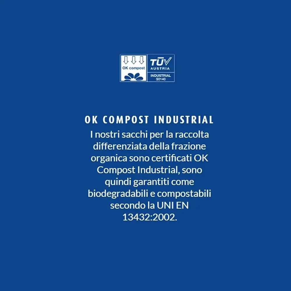Domopak Spazzy Saccoverde 20L - Sacchi Umido 100% Biodegradabili - Trasparente con Manici - Formato Casalingo - Alta Resistenza - immagine 5