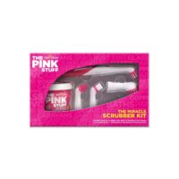The Pink Stuff Scrubber Kit completo di spazzole intercambiabili.