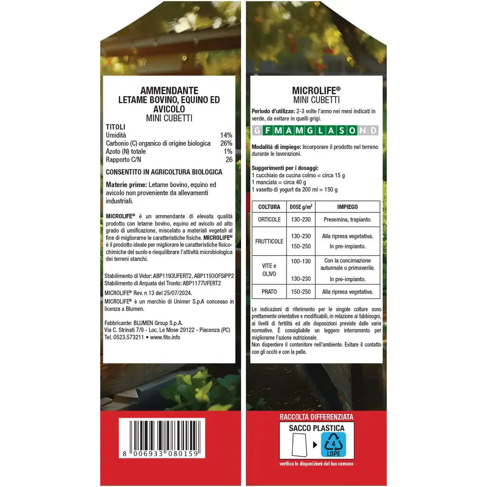 Fito – Ammendante Microlife – 5 Kg - immagine 2