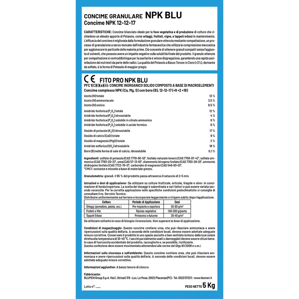 Fito – NPK Blu – 5 Kg - immagine 2