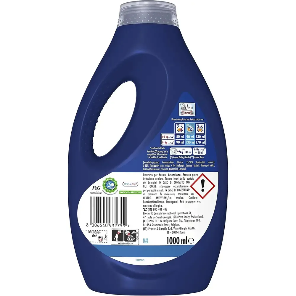 Dash Power Liquido Extra Smacchiante - Rimuove le Macchie Difficili - Efficacia Professionale a Bassa Temperatura - Pulito Brillante - immagine 2
