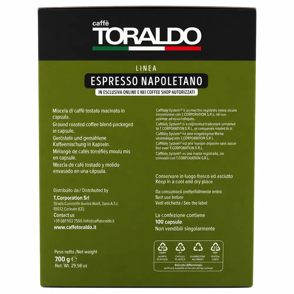 Caffè Toraldo Miscela Classica Capsule Compatibili Caffitaly – Espresso Tradizionale dal Gusto Bilanciato e Intenso - immagine 4