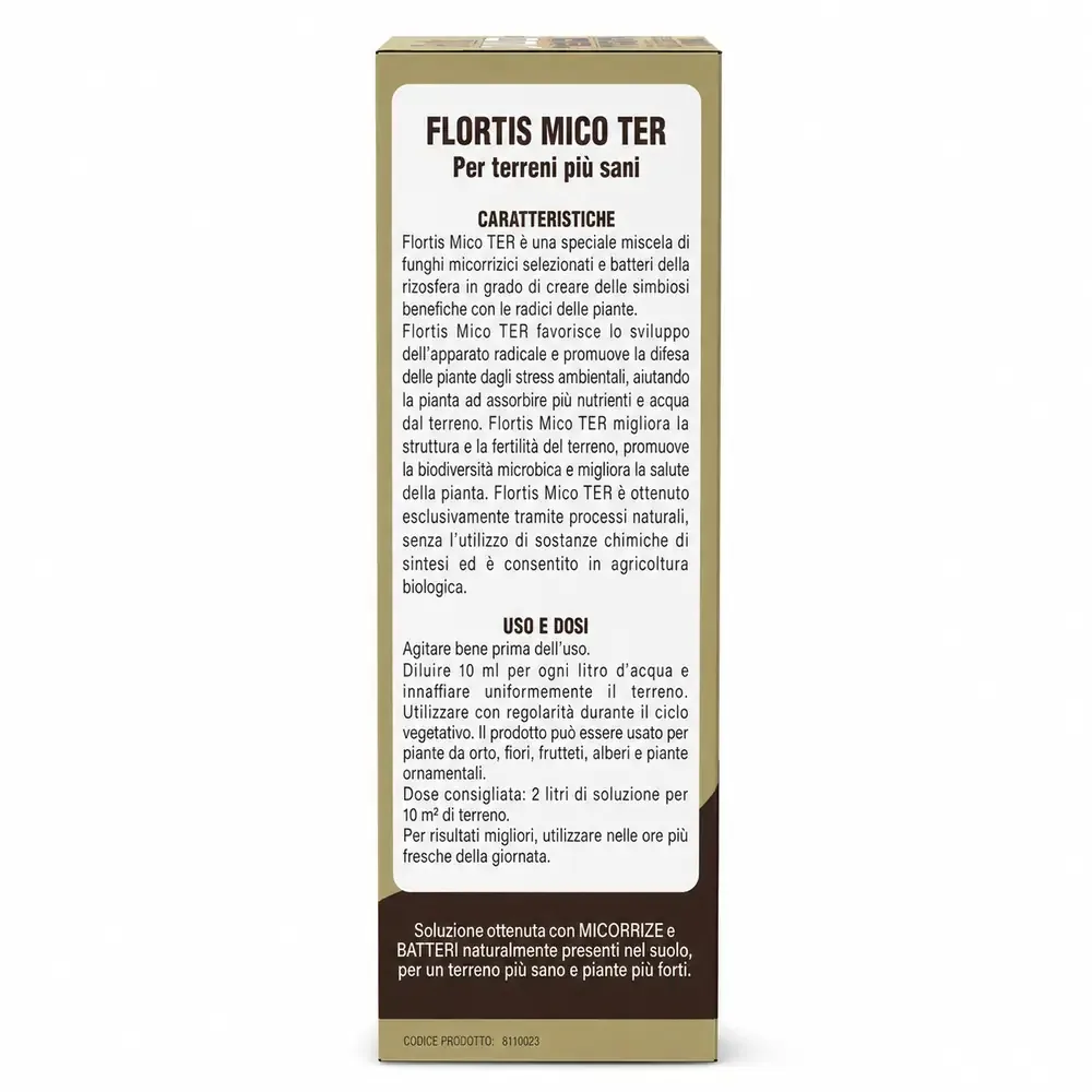 Flortis - Mico Ter Polvere Idrosolubile 100 g – Biostimolante Naturale con Azione Insetticida sul Terreno - immagine 2