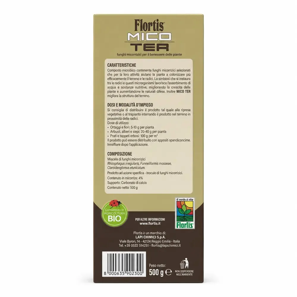 Flortis - Mico Ter Polvere Idrosolubile 100 g – Biostimolante Naturale con Azione Insetticida sul Terreno - immagine 3