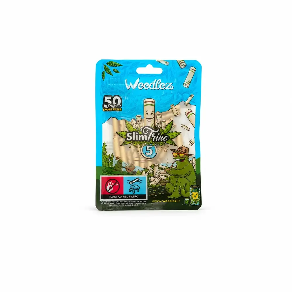Weedlez Filtri ai Carboni Attivi Phil Trino 5mm Slim SmartFilter 50 pz - immagine 1