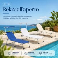 Set Lettini Prendisole – 2 Blu - 1 Ecru – 1 Bianco