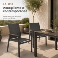 Poltrona Polywood Antracite – Seduta Imbottita Comfort - immagine 5