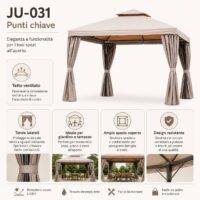 Ricambio Gazebo Passion 3x3 - immagine 2