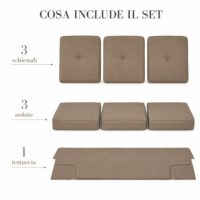 Set Cuscini e Telo – Elegante Colore Dark Ecrù - immagine 5