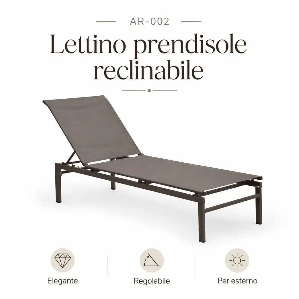 22719-jpg.webp Lettino Prendisole Spring – Acciaio Resistente Tortora - immagine 1