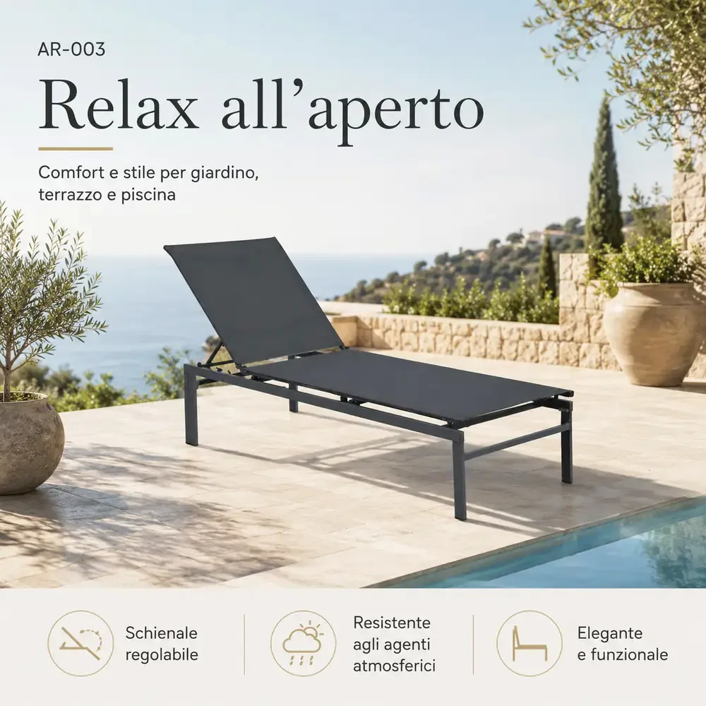 22727-jpg.webp Lettino Prendisole Spring – Acciaio Resistente Antracite - immagine 1
