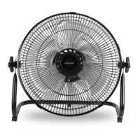 Ventilatore Pavimento 37cm Ricaricabile + Pannello Solare | 15W Off-Grid