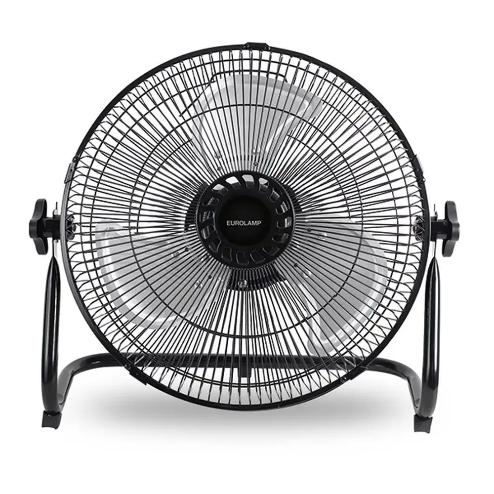 Ventilatore Pavimento 37cm Ricaricabile + Pannello Solare | 15W Off-Grid - immagine 1
