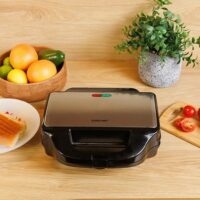 Tostiera Eurolamp 900W per 2 Toast | Piastre Grill Rimovibili Antiaderenti - immagine 3