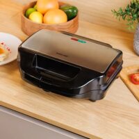 Tostiera Eurolamp 900W per 2 Toast | Piastre Grill Rimovibili Antiaderenti - immagine 4