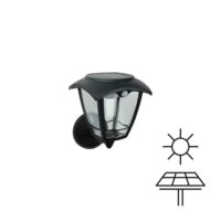 Applique Solare LED 3W con Sensore Movimento | 400Lm 3CCT IP44 – Nera
