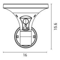 Applique Solare LED 500Lm con Sensore Movimento | 3CCT IP44 – Design Moderno - immagine 4