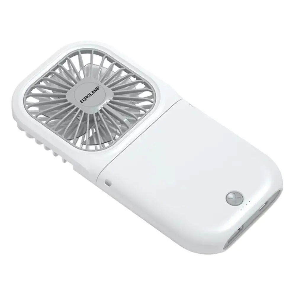 22947-jpg.webp Ventilatore Portatile da Collo e Mano Eurolamp | 3 Velocità, Pieghevole, 2500mAh - immagine 1
